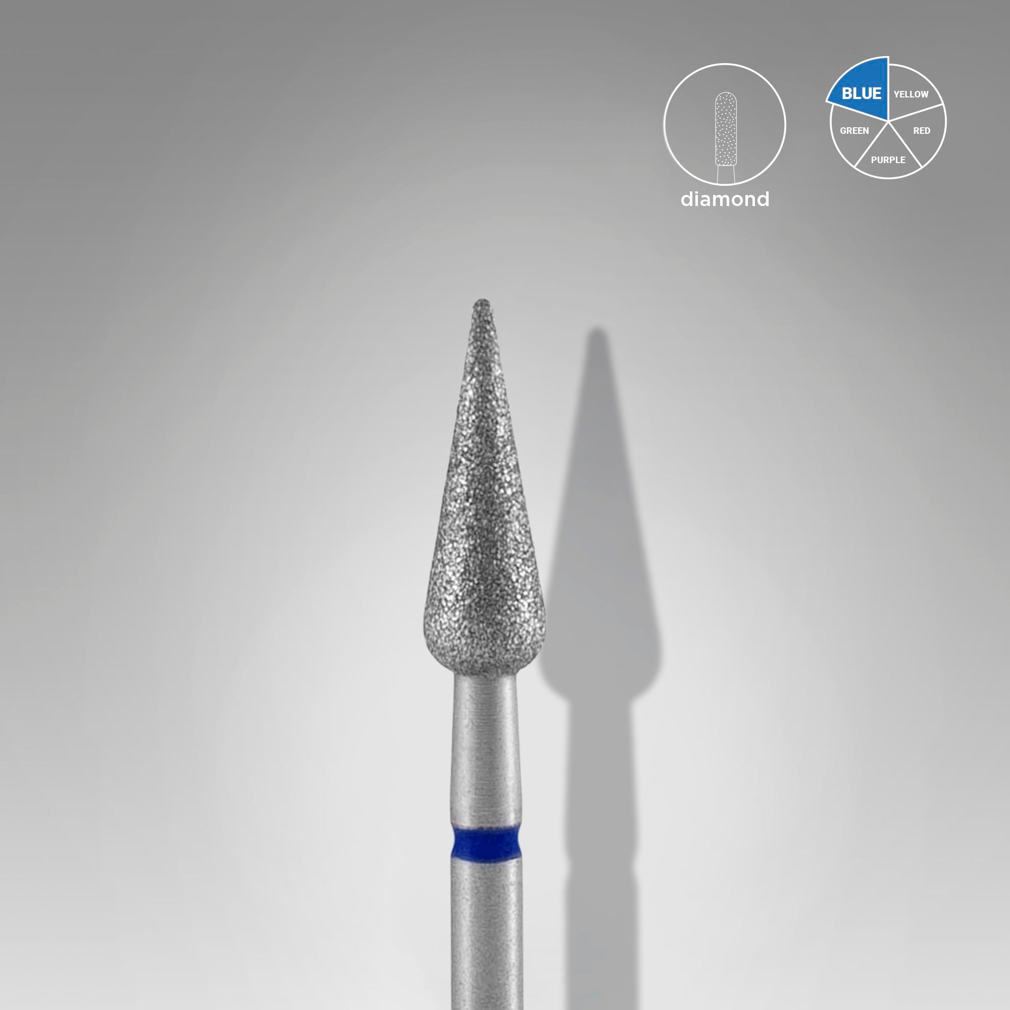Diamant Bit Nagelbohrer Blau