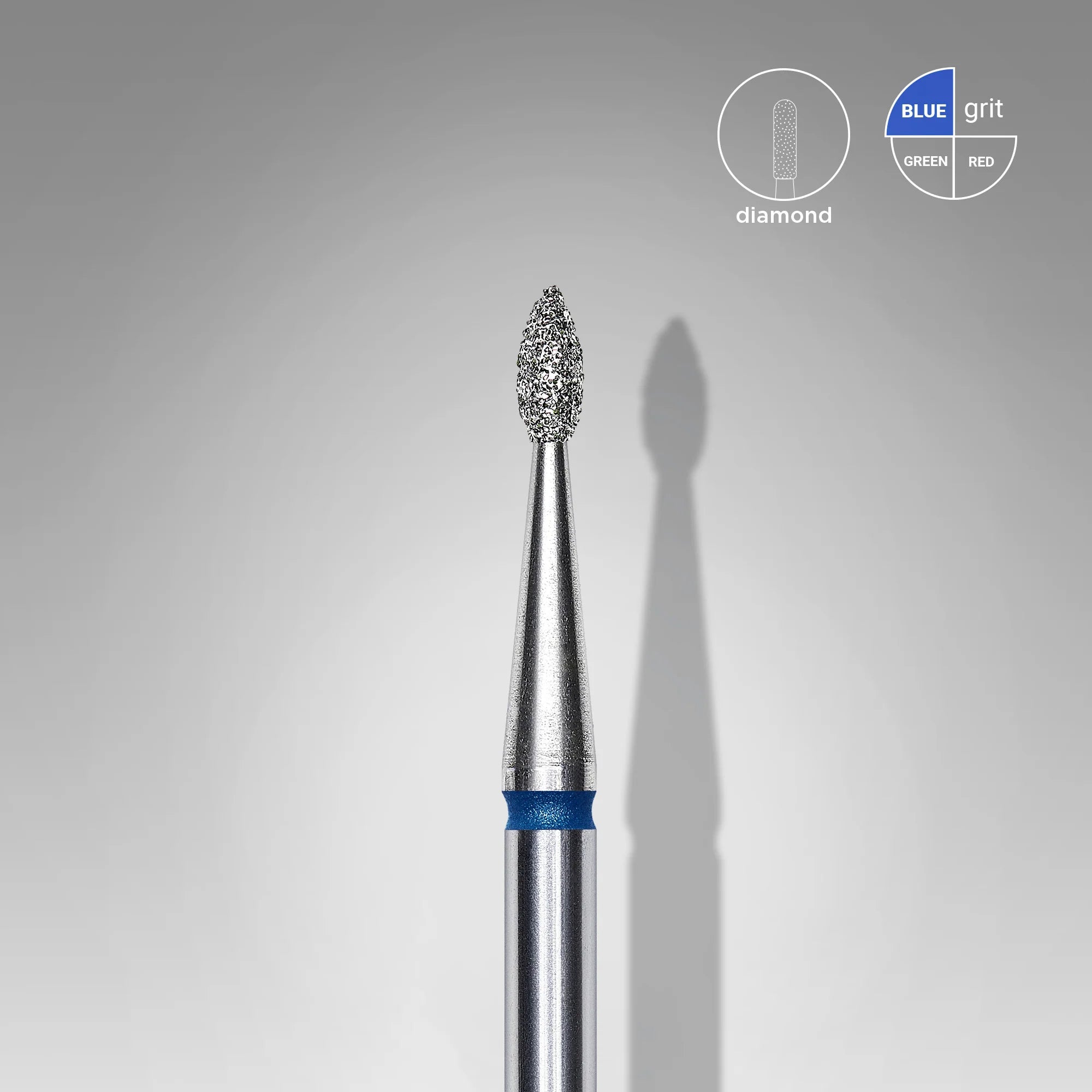 Diamant Bit Tropfen Blau