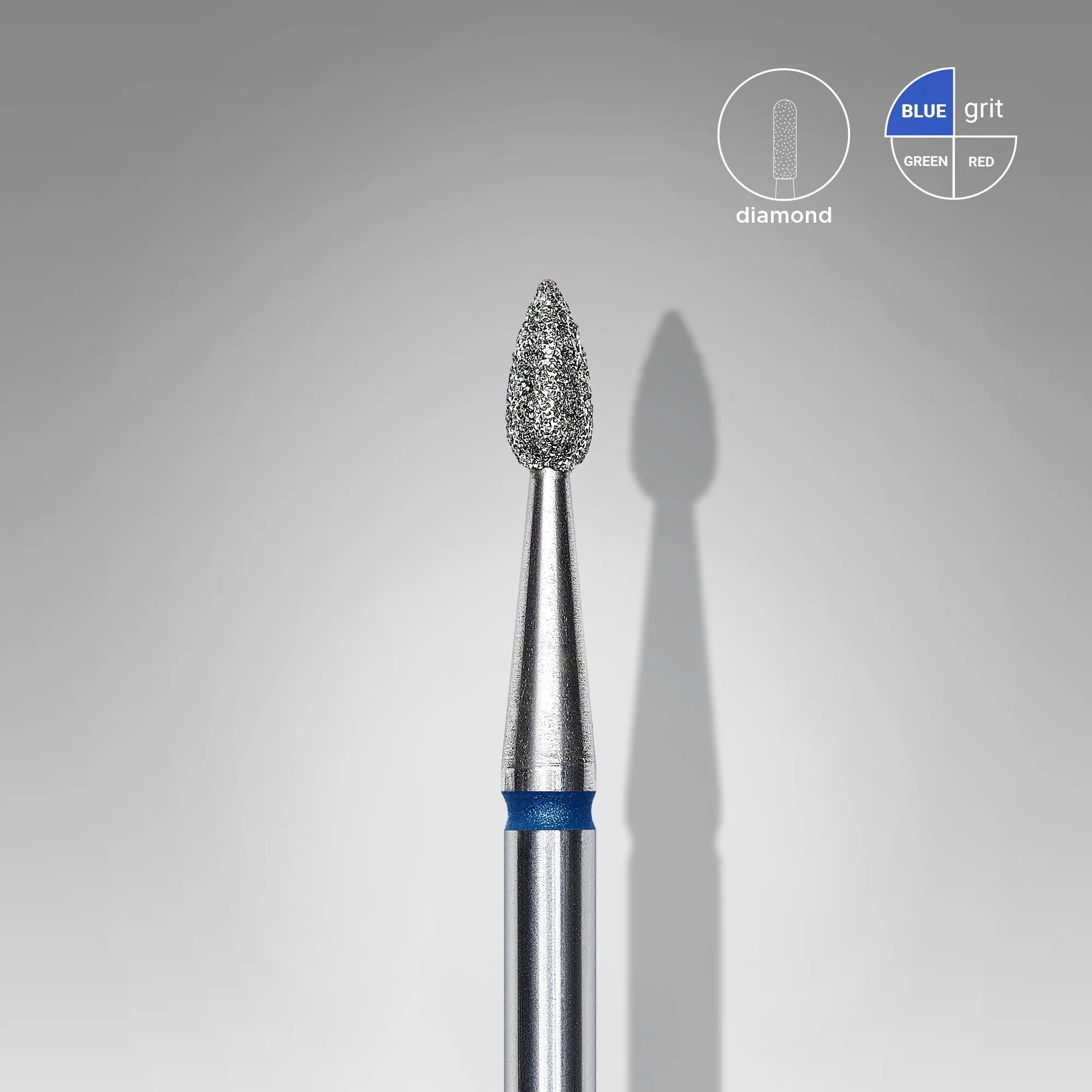 Diamant Bit Tropfen Blau