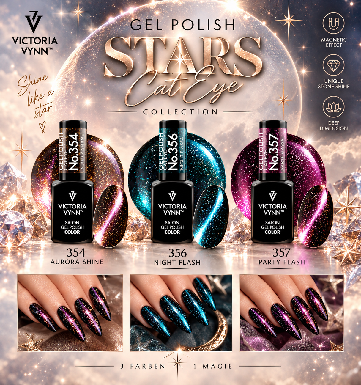 CAT EYE STARS - 3 Colors