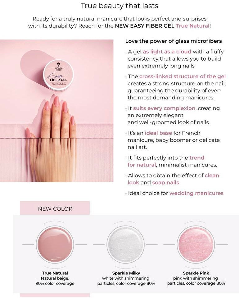 EASY FIBER GEL- NUDE 50ml DI-HEMA FREE|HEMA FREE|TPO FREE