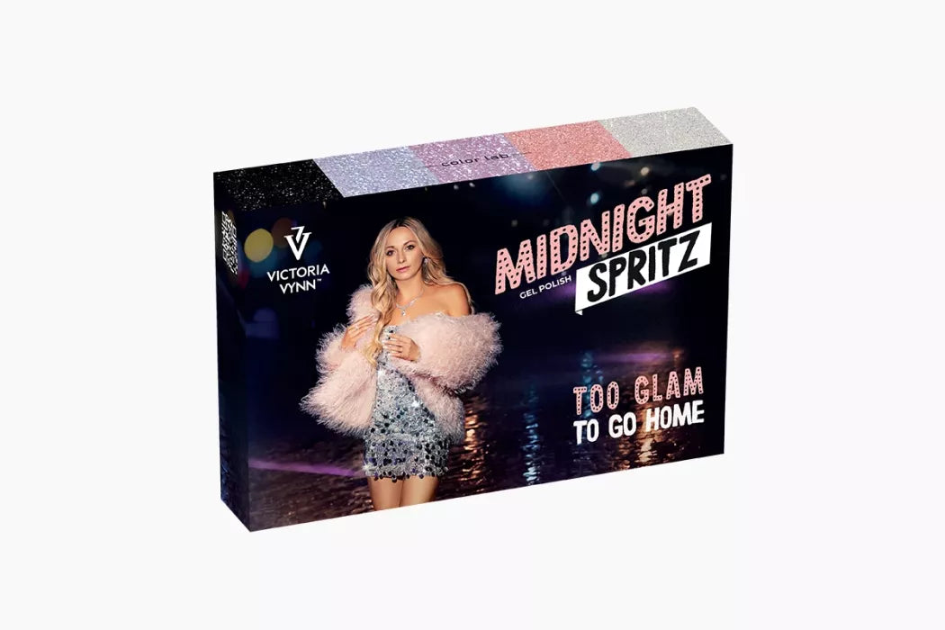 5er-Pack Midnight Spritz 475-478 + Top Gel Nagellack Midnight Spritz 475-478 + Top