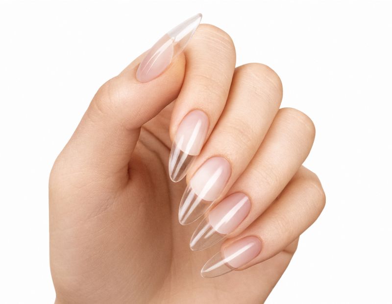 SOFT GEL TIPS - Set with Medium Almond tips