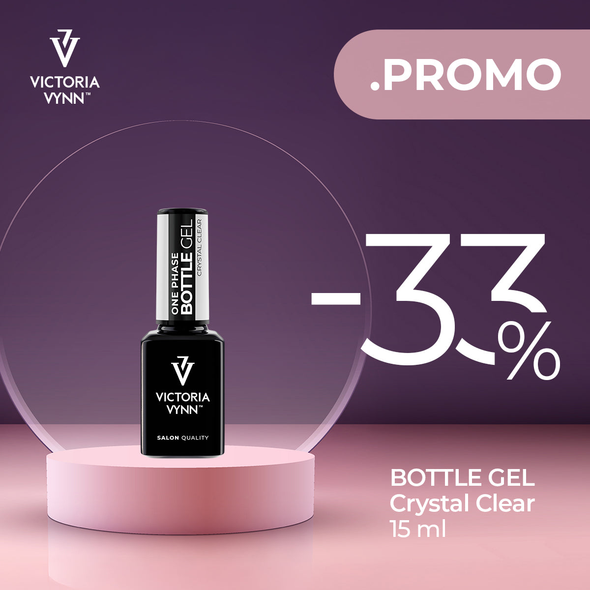 BOTTLE GEL Clear 15ml -33% One Phase