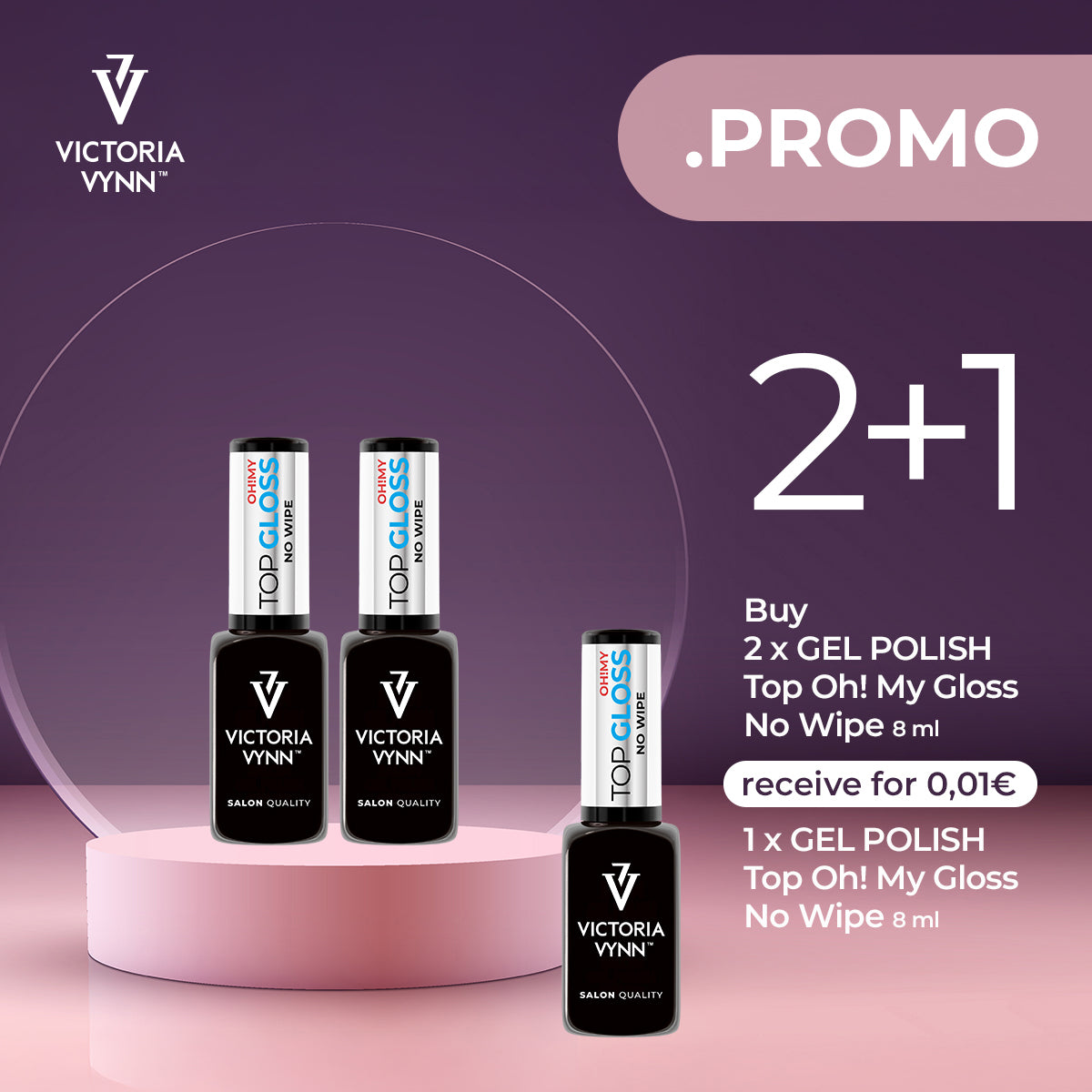 TOP GLOSS NO WIPE 8ml -33%