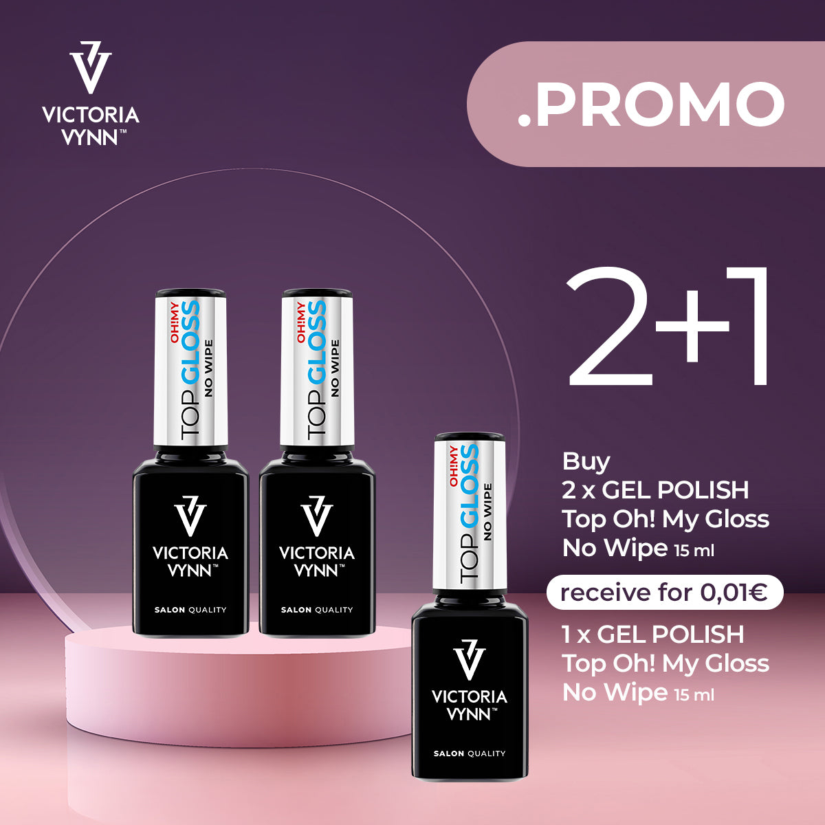 TOP GLOSS NO WIPE 15ml -33%